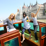 Party on a boat in front of the Parlaiment on your hen weekend - Danube Luxury Limousine Boat