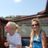 Enjoy a bottle of champagne on the leather seats - Danube Luxury Limousine Boat
